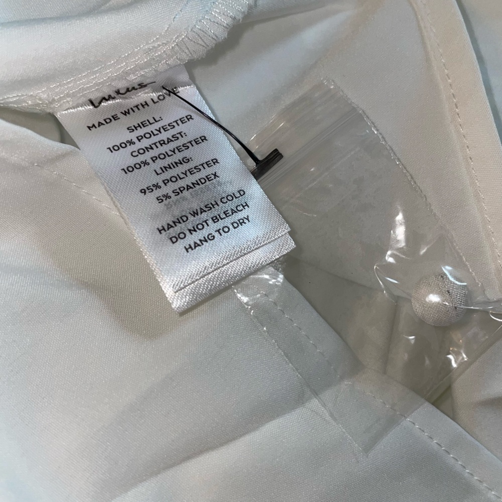 Lulus Adorable Essence White Striped‎ Puff Sleeve Mini Dress - Picture 8 of 9